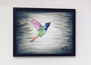 "The Hummingbird" Framed Print