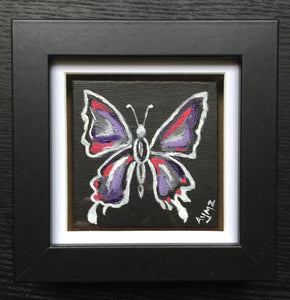 "Neon Butterfly" Acrylic on canvas