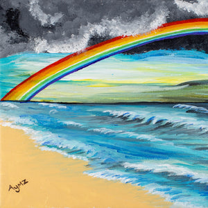 “Rainbow after the Storm” Framed print