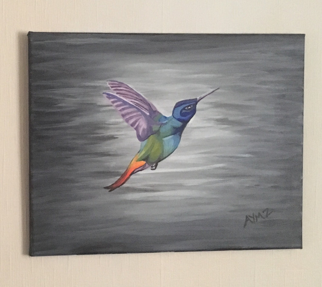 The Hummingbird - Acrylic on canvas